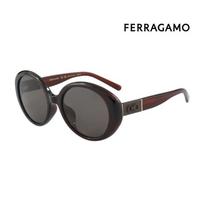 [Salvatore Ferragamo] Sunglasses SF2046SLBK 200 Round Horn-rimmed UV Protection Women's SF2046SLBK 200_I [56]