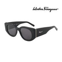 [Salvatore Ferragamo] Sunglasses SF1053S 001 Round Horn-rimmed UV Protection Women Men SF1053S 001_I [52]