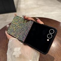 Z Flip7 Case  Bling Sequin Glitter Sequin Phone Case for Samsung Galaxy Z Flip 7 6  4 3 G Hinge Protection Hard PC Cover Galaxy Z Flip7