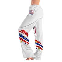 Women's Drawstring Lounge Pants Independence Day Print Casual Long Pants Elastic Waist Relaxed Fit Soft Fabric for Home and Outdoor XXL balta