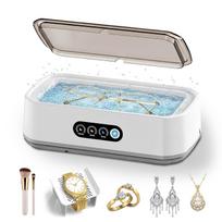 Ultrasonic Jewelry Cleaner Machine: 49KHz Ultrasonic Cleaner with 3 Cleaning Modes for Jewelry,Glasses,Rings,Watch Strap,Dentures,Retainers,Coins, balta