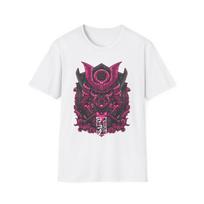 Samurai-Themed Unisex Softstyle T-Shirt, Anime Fashion, Graphic Tee, Cool S įvairiaspalvis