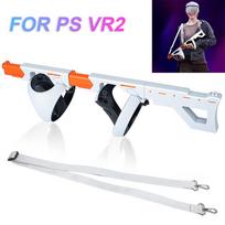 Magnetic Gun Stock Adjustable Attachment for PS VR2 Controller Handle Controller Grip Shooter VR Games Gun Handle for PS VR2 White B