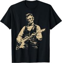 Abraham Lincoln Playing Electric Guitar Rocker T-Shirt S įvairiaspalvis