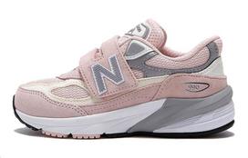 New Balance 990v6 Hook & Loop Little Kid Wide 'Pink Haze' 35 gray