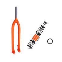 Funsea 29ORG Orange Bicycle Rigid Fork Hi-ten Steel #1020 Bike 29  Warranty Parts for Disc Brake with Free Headset Bike Fork Orange fork 1 set