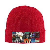 Stephen King Book Covers Horror Bookworm Warm Knitted Cap Winter Knit Bonnet Hat Skullies Beanies Hip Hop Caps for Unisex One Size
