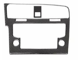 Carbon Fiber Auto Console Center Gps Navigation Panel Cover Trim Frame Car AccessoriesFor Volkswagen Golf 7 Gti Mk7 2013-2019