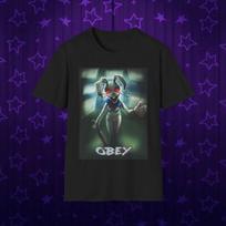 Security Breach Vanny Obey Fnaf Five Nights Freddy’s Unisex Softstyle T-Shirt 3XL