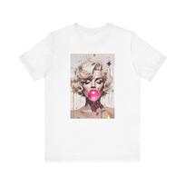 Marilyn Monroe Bubble Gum Graphic T-Shirt L