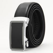 New Two Layer Cowhide with Open Edges  Men's Automatic Buckle  Real Cowhide Belt  Business and Casual Men's Belt 110-130CM