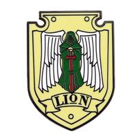 40K Space Marine Legion Enamel Pin: Battlefield Shield Badge for Backpack Accessory šviesiai geltonos spalvos