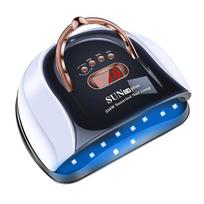 Sun C4 Plus 256W UV-LED Nail Lamp, Nail Gel Curing Light for Manicure Pedicure, Fast Cure, Auto Sensor, White