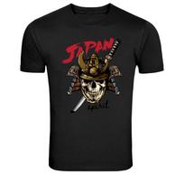 Japan Spirit Samurai Skull Warrior Graphic T-Shirt S įvairiaspalvis
