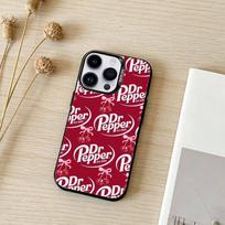 Cherry Drink Brand D-Dr P-Pepper Phone Case For iPhone 17,16,15,14,13,12,11,Pro Max,Plus Candy Silver Cover iPhone17air