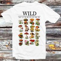 Mushroom Champignons Botanical Herbology Plants Fungi T Shirt Mens Womens Tees Top B847 2XL