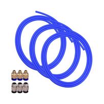Aibecy 3 pezzi Blu PTFE Tubo Flessibile 1 Metro con raccordi pneumatici 3 mėlyna