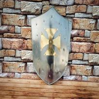 Viduramžių Templierių Riterio Skydas Lerp Rekonstrukcija Kryžius Warrior Shield Viduramžių Šarvai Plieno Skydas 60.96 cm Geriausia Dovana