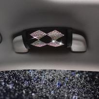 New Half Diamond Steering Wheel Cover - Universal, Anti-Slip, Korean Cute Design for Summer & All Seasons 36cm