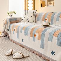 One-Piece Chenille Sofa Towel Full Cover Non-Slip Double-Sided Available Sofa Cover Cloth Double Armrest Sofa Cushion 180*130cm