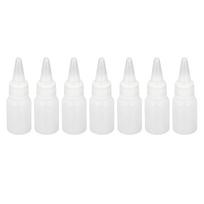 100 vnt. plastikiniai spaudžiami buteliukai 20 ml su matavimo dangteliu skysčiams, padažams, dažams, aliejui, klijams, glajui, kepiniams, menui, rankdarbiams