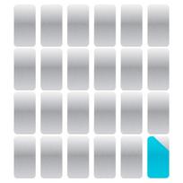 24Pcs Rectangular Iron Strips with Adhesive Backing Metal Plate Sticker for Magnets on NonSteel Vents Easy to Use 1