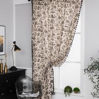 Spausdintos užuolaidos Medvilnės lino lango užuolaida pertvaros durų užuolaida Bohemiško stiliaus virtuvės iškyšos lango užuolaida 150cm Wide*160cm High