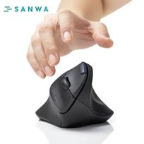 SANWA Ergonomic Vertical Wireless Trackball Mouse