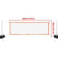 Pool volleyball net adjustable beach net 4.6 x 0.9 meters with a portable carrying Bag for pool games gardening water games geltona