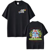 Rap Singer Bad Bunny Tshirt Take More Photos 2026 DTMF Tour Summer Luxury Hip Hop Fashion Mens Pure Cotton Tshirt Street Y2K S