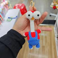 Kuprinės pakabukas Gyvūno pakabukas Rankinės dekoracija Nertas lėliukės raktų pakabukas Megztas gyvūno raktų pakabukas Draugų dovanos Bear