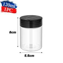 1-10x Clear Plastic Spice Jar with Shaker Lids Home Kitchen Seasoning Containers for Kitchen Storing Spice Salt Powders Bottles