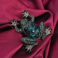 1PC Trendy Female Collar Pin Alloy Boutonniere Mens Wedding Collar Brooches Frog Shape Women Brooch Pins