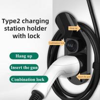 European Standard Type2 Stock Insertion Gun New Energy Electric Vehicle Charging Empty Gun Stand Bracket gun holder Cable storag