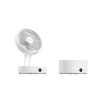 USB Rechargeable Desktop Fan, Foldable Portable Electric Fan for Office, Dormitory, Bedside with Strong Airflow, White balta