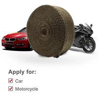 Enduro Exhaust Thermal Band Motorcycle Muffler Heat Wrap Protection 5cm 5M 10M 15M 20M Tape Bandage Car Dirt Pit Bike Motocross 5x10 Black