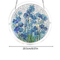 Suncatcher Puzzle for Window 3D Acrylic Flower Home Decor Stained Sun Catcher for Spring Holiday Birthday Party Offices Living