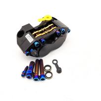 New Motorcycle Black CNC Brake Caliper Brake Pump 82 Mm Assembly 4 Piston Radial
