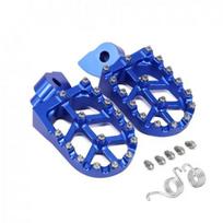 Motorcycle CNC Foot Pegs Footpeg Pedals For YAMAHA YZ 65 85 125 250 125X 250X 250FX 450FX WR 250F 450F YZF WRF 250 450 mėlyna