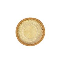 Round Bamboo Woven Storage Basket Handcrafted Home Organizer Multipurpose Basket for Kitchen Bathroom Living Room Use One Size