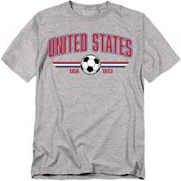 Classic Futbol World Soccer Crest with Ball Unisex Adult T-Shirt Collection S įvairiaspalvis