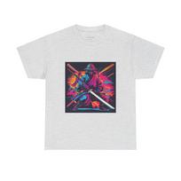 Samurai T Shirt Japanese Warrior Bushido Ronin Shirt Katana Mens Tee Flashlander S įvairiaspalvis