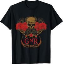 Guns N' Roses Official Euro Skull T-Shirt S įvairiaspalvis