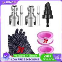 Internal & External Pipe Threading Tool Hexagon Shank Pipe Thread Cutting Tool with Dill Bit & Gloves & Tape for Electric Drill China Mainland