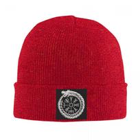 Viking Odin Valknut Runes Warm Knitted Cap Hip Hop Bonnet Hat Autumn Winter Outdoor Beanies Hats for Unisex Adult One Size