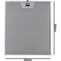 3pcs Aluminium Range Hood Grease Filters 300 X 250mm  Five-Layer Metal Screens For Kitchen Ventilation And Odour Removal