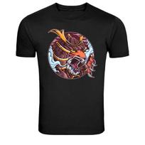 Samurai Helmet Warrior Art Japanese Graphic T Shirt S įvairiaspalvis