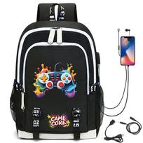 Digital Printing Gamepad Pattern Backpack Cartoon Elementary School Bag Large Capacity Usb Backpack Backpack