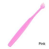 1Pc Orthodontic Interdental Brush Single-Beam Soft Toothbrush Small Head Soft Bristles for Adult Oral Care And Teeth Cleaning rožinė