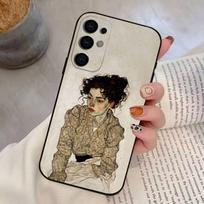 E-Egon S-Schiele Phone Case For Samsung S25,S24,S21,S22,S23,S30,Ultra,S20,Plus,Fe,Lite,Soft Black Cover Samsung S25ULTRA